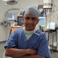 Mr. Choudhari in the operating theatre